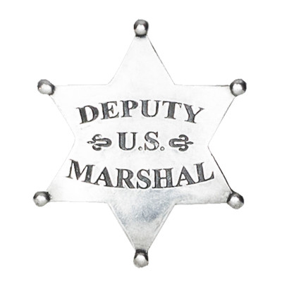 Old West Silver U.S. Deputy Marshal Badge