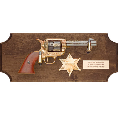 Deluxe Framed Sheriff Collector Set Dark Wood