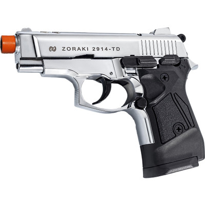 914C ZORAKI 2914 Semi Auto Blank Pistol - Chrome-img-0