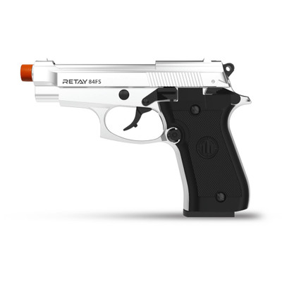 8007 Retay 84 FS Blank Pistol 9MM PAK Chrome-img-0