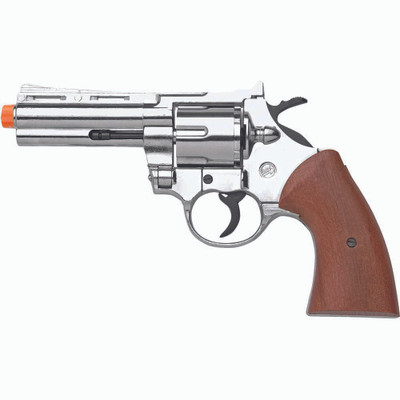 8819 Front Firing 9mm Nickel Magnum Blank Firing Revolver-img-0