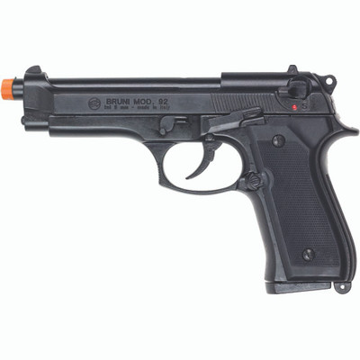Front Firing Replica M92 Semi Automatic 9mm Blank Gun Blued Finish