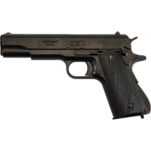 Replica M1911A1 Black Finish Wood Grips Government Automatic