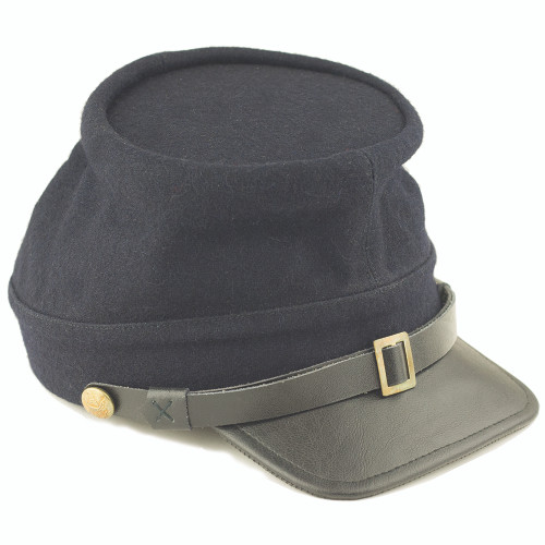 Civil War Union Enlisted Kepi Bummer Cap  Union Blue Main Image Civil War Union Enlisted Kepi Bummer Cap  Union Blue Main Image