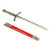 Medieval Dagger Replica: 14th Century France Style with Ornate Guard and Scabbard Alt Image 1