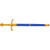 Medieval Sword Letter Opener with Scabbard: 14th Century France Style Alt Image 1