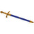 Medieval Sword Letter Opener with Scabbard: 14th Century France Style Alt Image 2