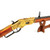 Model 1873 Lever Action Rifle Replica: Ornate Antique Gold Finish Alt Image 3