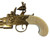 Replica Colonial Double Barrel Flintlock & Faux Ivory Grips Alt Image 4