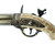 French 18th Century 3 Barrel Flintlock Pistol with Brass Finish Alt Image 2