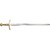 Denix 14th Century French Replica Sword with Embossed Leather Scabbard Alt Image 1
