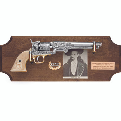 Wild Bill Hickok Deluxe Frame Set Dark Wood - Collector's Armoury