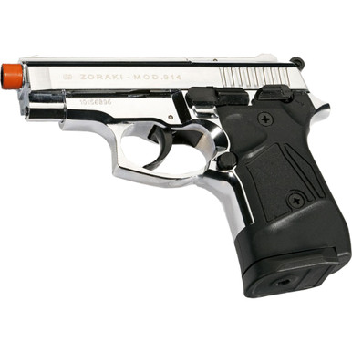 ZORAKI 914 Semi Auto Blank Pistol - Chrome - Collector's Armoury, Ltd.