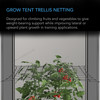 GROW TENT TRELLIS NETTING - FLEXIBLE ELASTIC CORDS - 2X4’