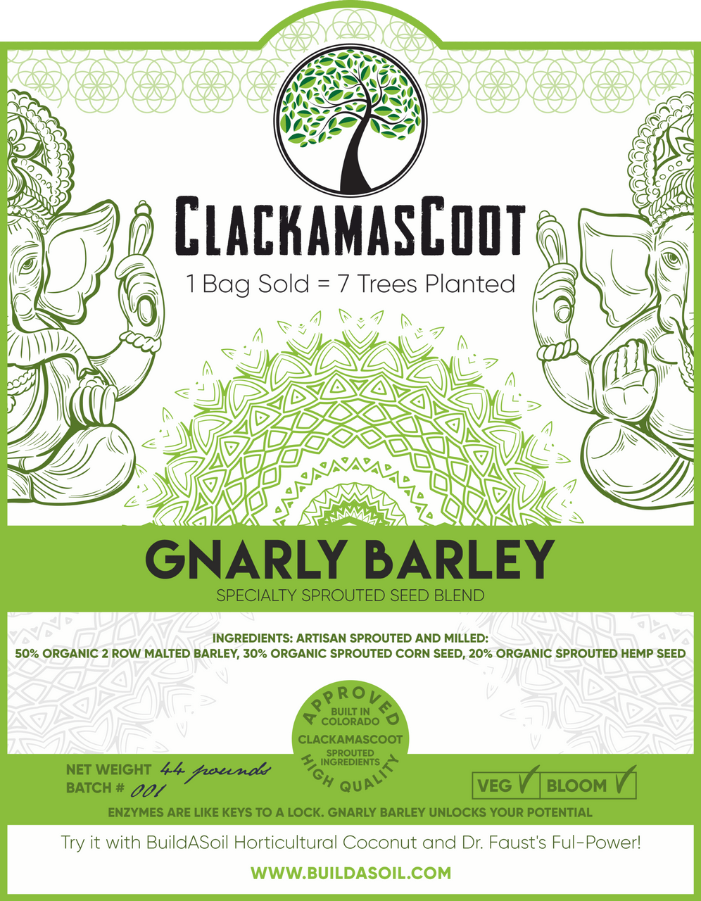 Build A Soil Clackamas Coots Gnarly Barley - 2lb