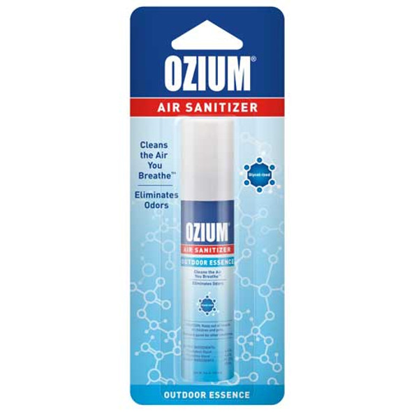 Ozium 0.8 Oz. Car Air Freshener/Sanitizer Spray, New Car Scent