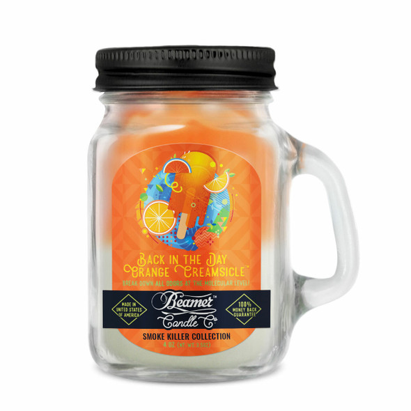 BEAMER CANDLE CO - SMOKE KILLER - BACK IN THE DAY ORANGE CREAMSICLE