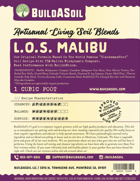 Living Organic Soil - Malibu Compost 1 CUFT