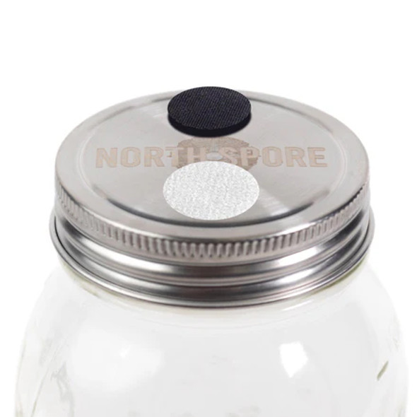 North Spore 'Regular Mouth' Culture Jar Lid with Port & Filter - SINGLE