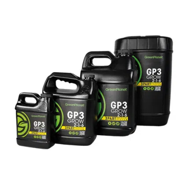 GreenPlanet Nutrients 3-Part GP3 Grow - 1QT