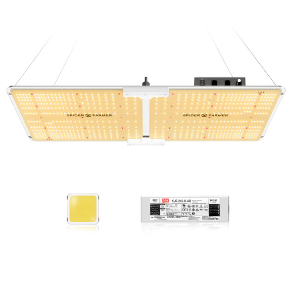 Spider Farmer SF2000 200W LED Grow Light With Dimmer Knob