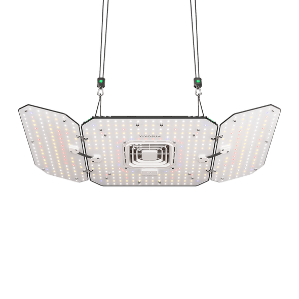 Vivosun AeroLight Wing AW200 Tunable Spectrum LED Grow Light 200W, with Integrated Circulation Fan, Compatible with APP, 3 x 3 Ft. Coverage x 4