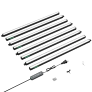 Vivosun T5 Grow Lights for Indoor Plants, 5000K Full Spectrum 120W (8 x 15W), 2FT LED Plant Light Strip with Timer & Dimming Controller for Seed Starting, 8-Pack