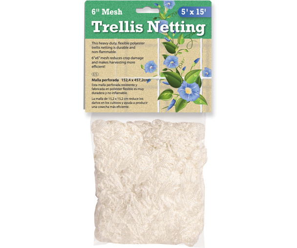 Trellis Netting 6" Mesh, woven - 5' x 15'