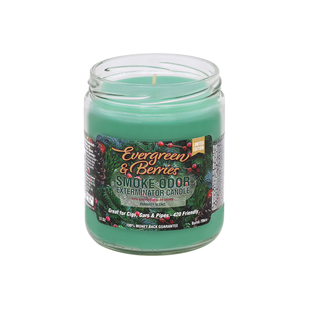 Smoke Odor Candle - EVERGREEN & BERRIES