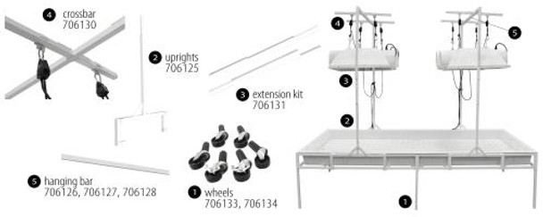 Fast Fit Height Reduction Kit 4 in Leg - 6 Pcs