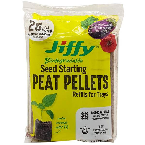 Jiffy Seed Starting Peat Pellet 42MM - 25ct