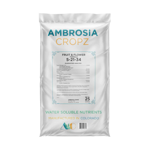 Ambrosia Cropz Fruit & Flower Formula - 25LB