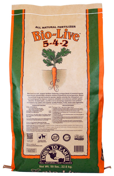 Down To Earth Bio Live - 50 lb