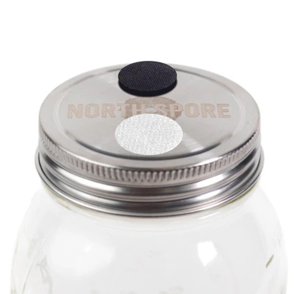 North Spore 'Regular Mouth' Culture Jar Lid with Port & Filter - SINGLE