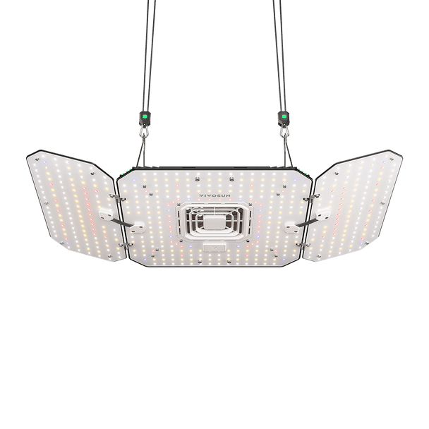 Vivosun AeroLight Wing AW200 Tunable Spectrum LED Grow Light 200W, with Integrated Circulation Fan, Compatible with APP, 3 x 3 Ft. Coverage x 4
