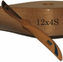 12x4 wood propeller