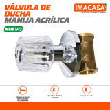 VÁLVULA DE DUCHA, MANIJA ACRÍLICA