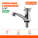 GRIFO PLÁSTICO PARA LAVAMANOS, CRUCETA