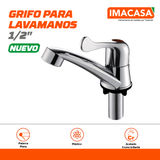 GRIFO PLÁSTICO PARA LAVAMANOS, PALANCA PLANA