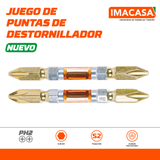 JUEGO DE PUNTAS DE DESTORNILLADOR, PH2, S2