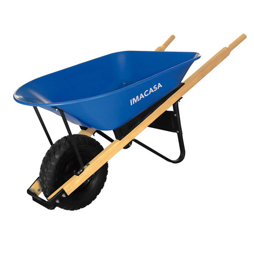 CARRETILLA 5.5 PIES, TOLVA METÁLICA. CHASIS MADERA