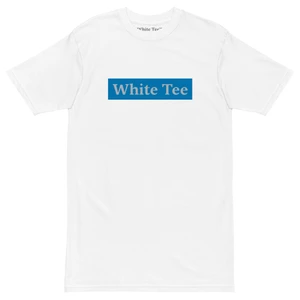 T-Shirt Silver on Cyan