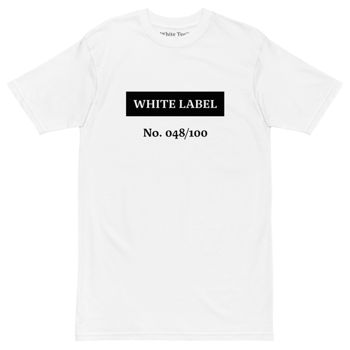 T-Shirt WHITE LABEL in Black #48