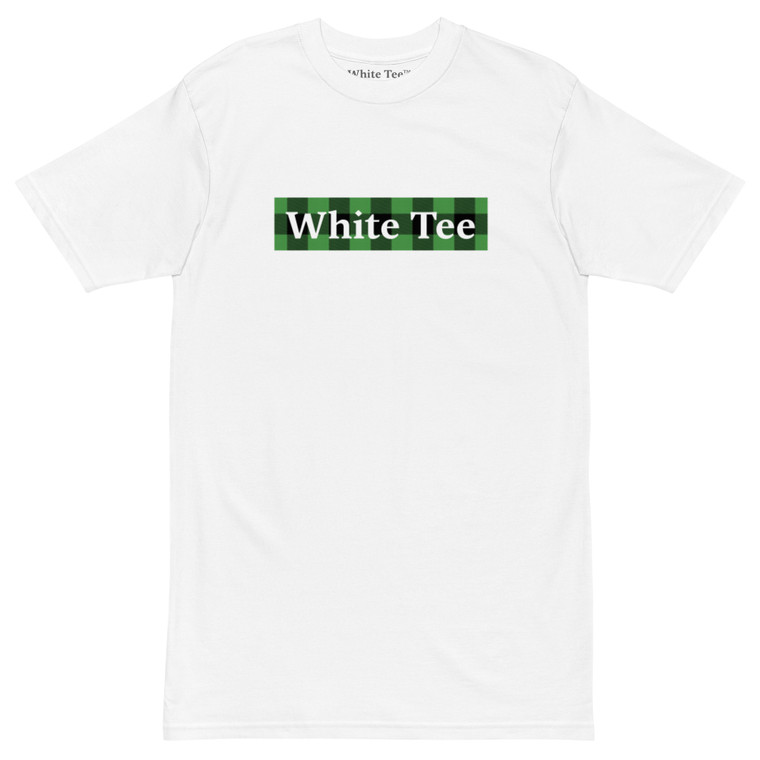 T-Shirt Green Plaid Block