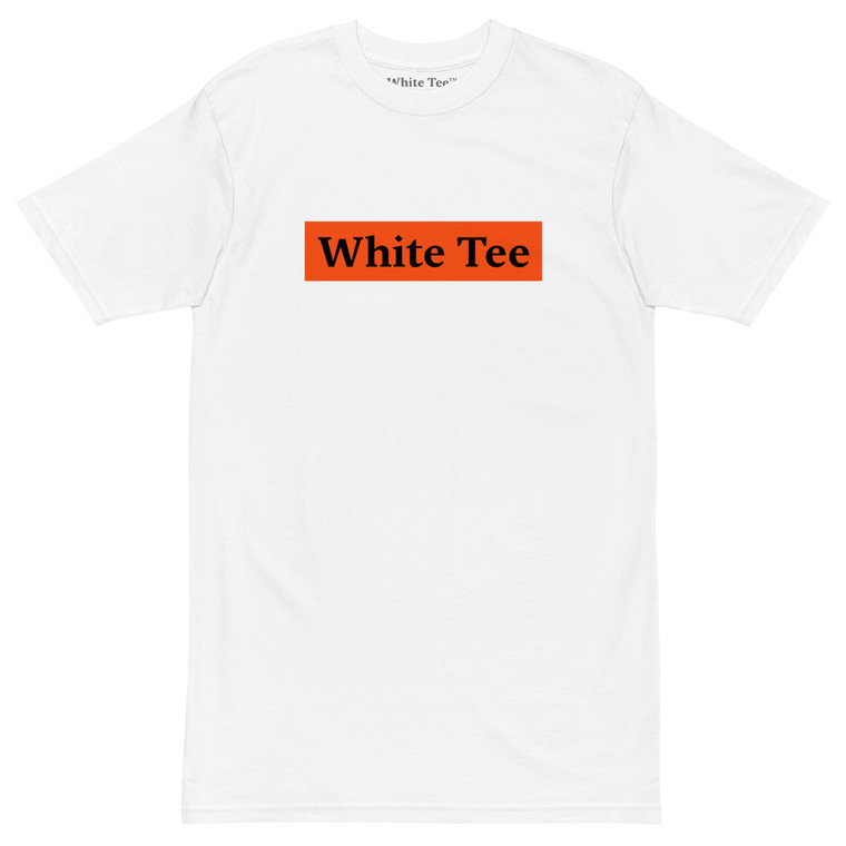 T-Shirt Black on Orange