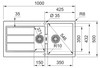 Franke Inset 1-1/3 Bowl Sink Sirius S2D651CB