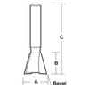 CarbiTool EY-1018-DOVETAIL BIT 9/16 TCT, 1/4 SHK