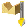 CarbiTool EY-112-1/2-V-GROOVE BIT 90 DEG. TCT, 1/2 SHK