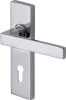 Delta Series Door Lever Plate Satin Chrome or Polished Chrome Passage, Privacy or Entrance