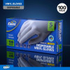 Xtra Kleen - Disposable Gloves Vinyl Clear/White 100pk